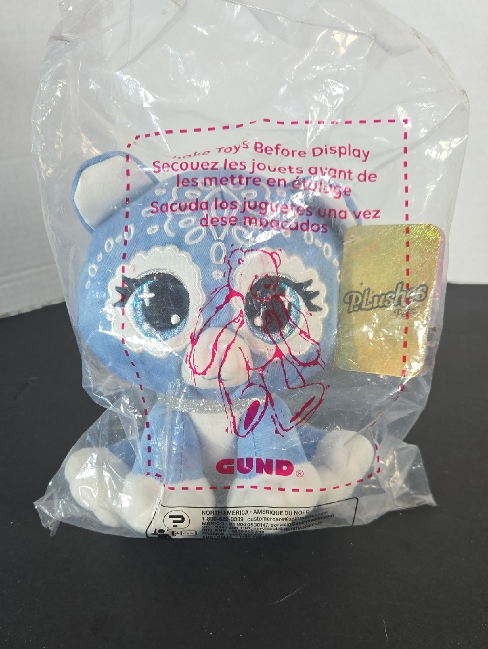 GUND P.Lushes Pets Demi Jeane 7" Plush Stuffed Animal Blue Cat Plush NWT New